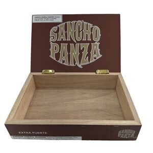 Sancho Panza Gigante Double Maduro Empty Wood Cigar Box 10.25" x 7" x 2.5"